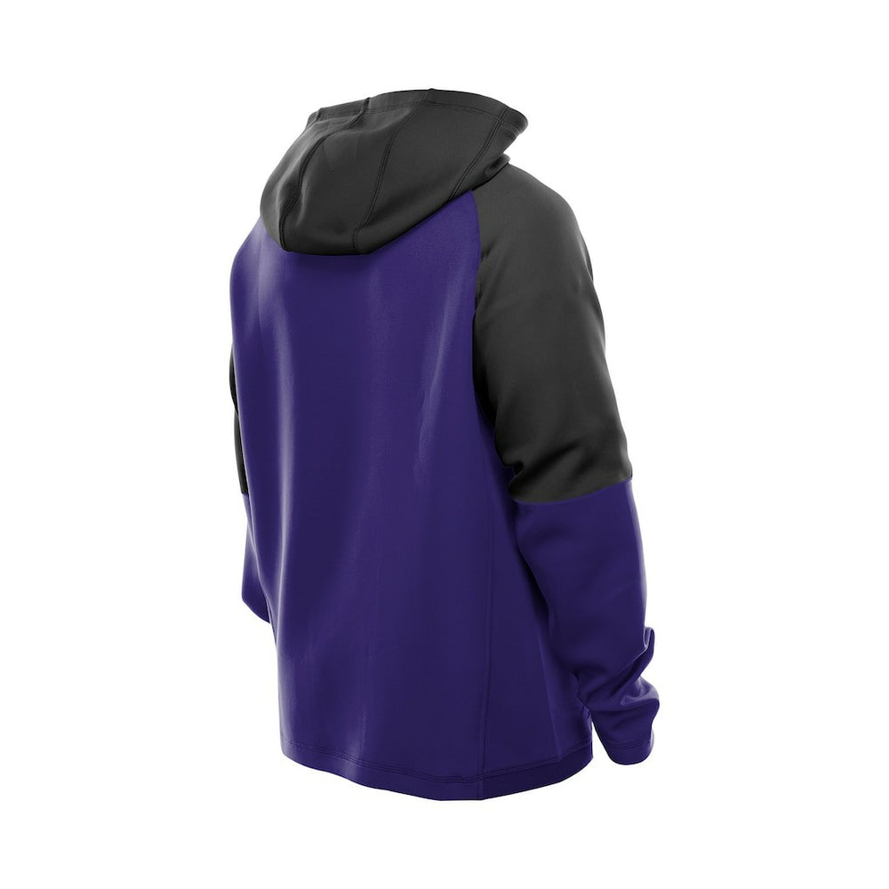Baltimore Ravens New Era Combine Authentic Color Block Raglan Pullover Hoodie Purple