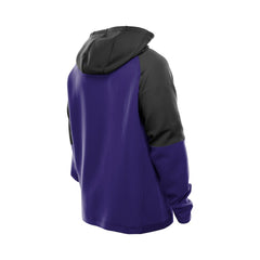 Baltimore Ravens New Era Combine Authentic Color Block Raglan Pullover Hoodie Purple