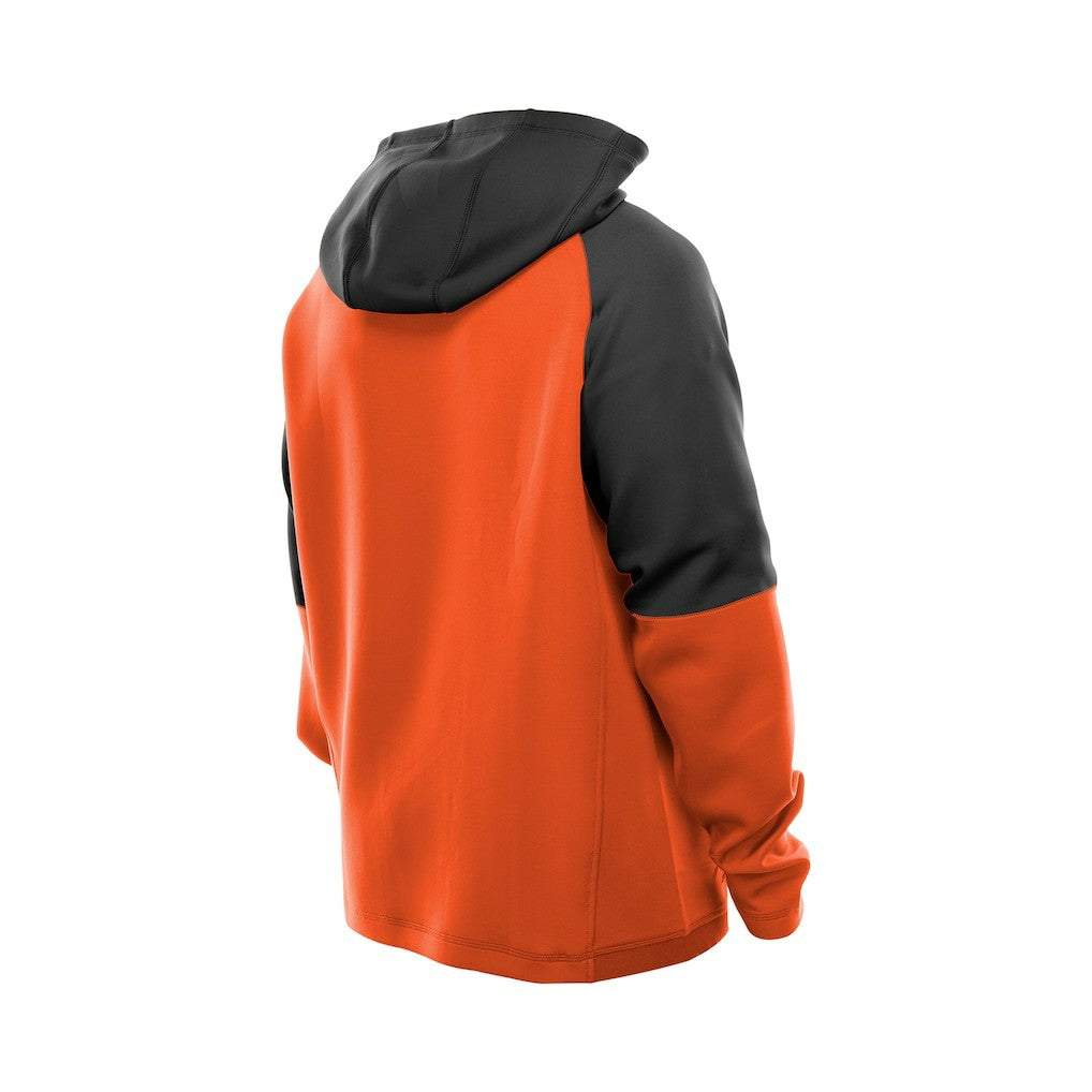 Cincinnati Bengals New Era Combine Authentic Color Block Raglan Pullover Hoodie Orange