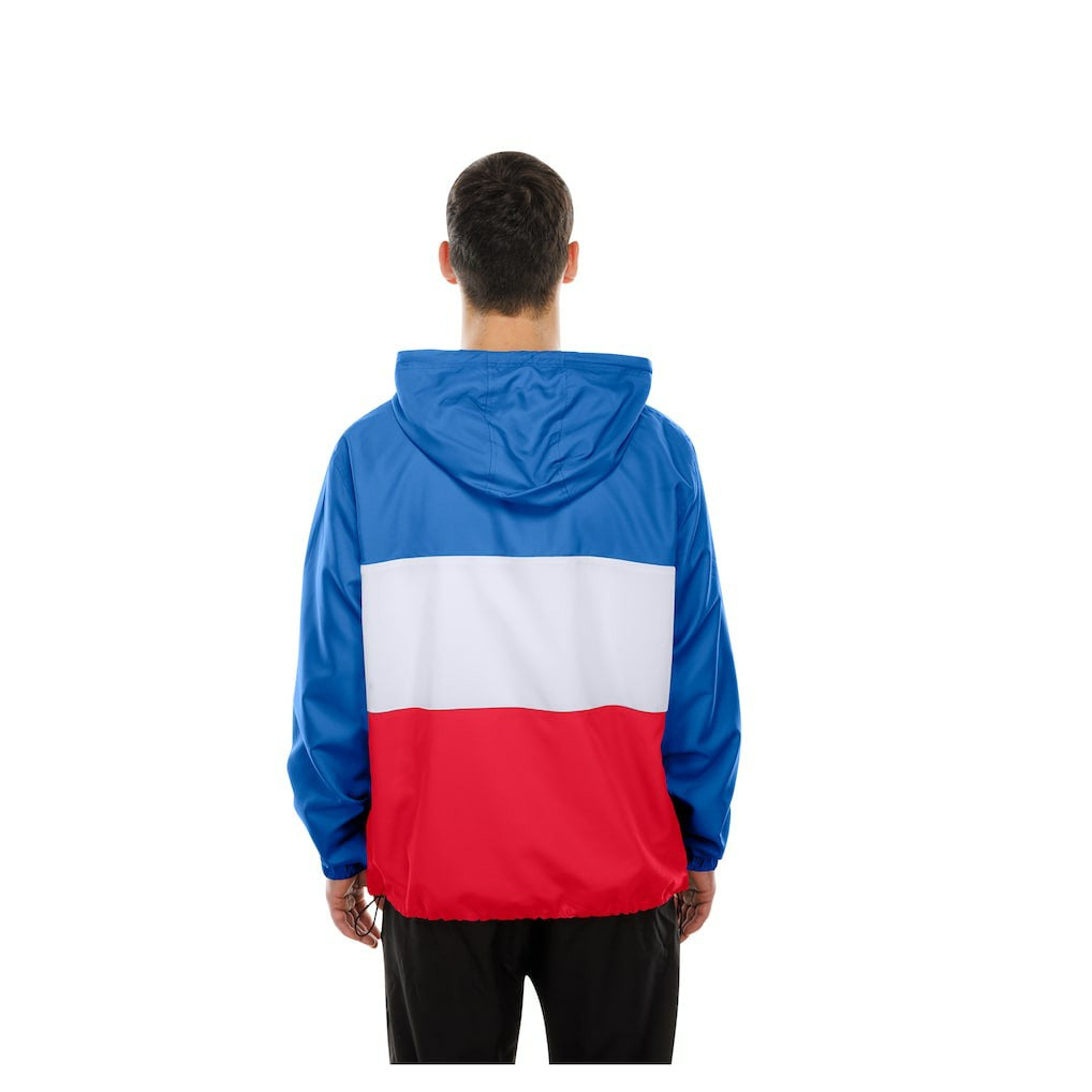 Buffalo Bills New Era Ripstop Quarter-Zip Hooded Windbreaker Royal
