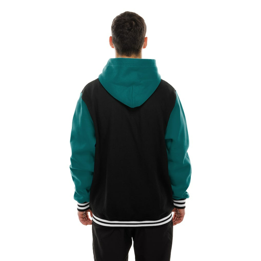 Miami Dolphins New Era Full-Snap Fleece Hoodie Jacket Black