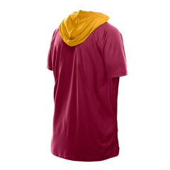 Washington Commanders New Era Combine Authentic Hooded Raglan Short-Sleeve T-Shirt Scarlet