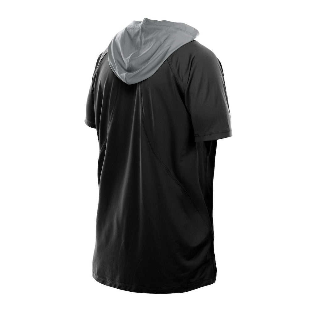 Las Vegas Raiders New Era Combine Authentic Hooded Raglan Short-Sleeve T-Shirt Black