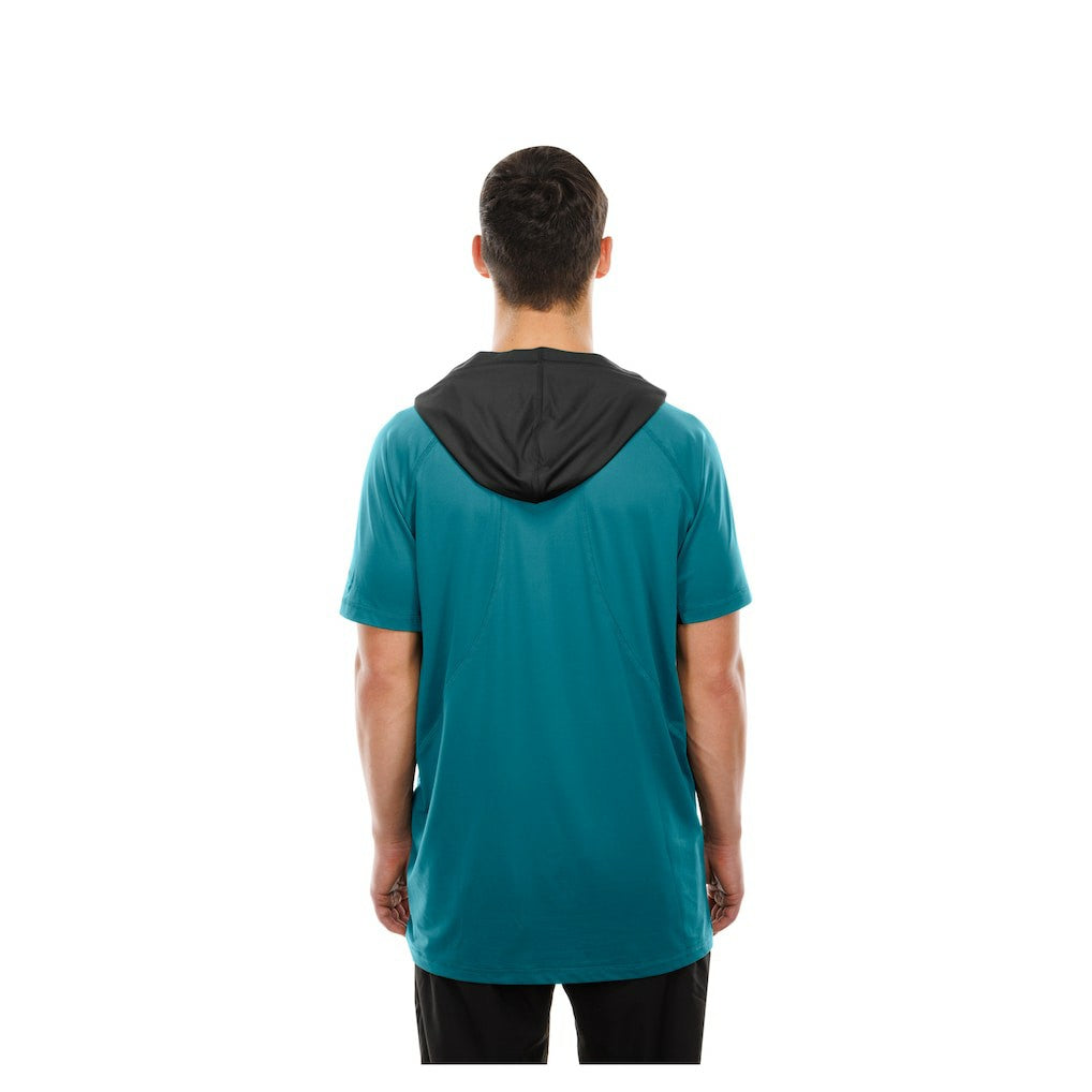 Jacksonville Jaguars New Era Combine Authentic Hooded Raglan Short-Sleeve T-Shirt Teal