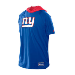 New York Giants New Era Combine Authentic Hooded Raglan Short-Sleeve T-Shirt Royal
