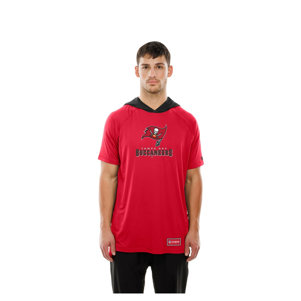 Tampa Bay Buccaneers New Era Combine Authentic Hooded Raglan Short-Sleeve T-Shirt Red