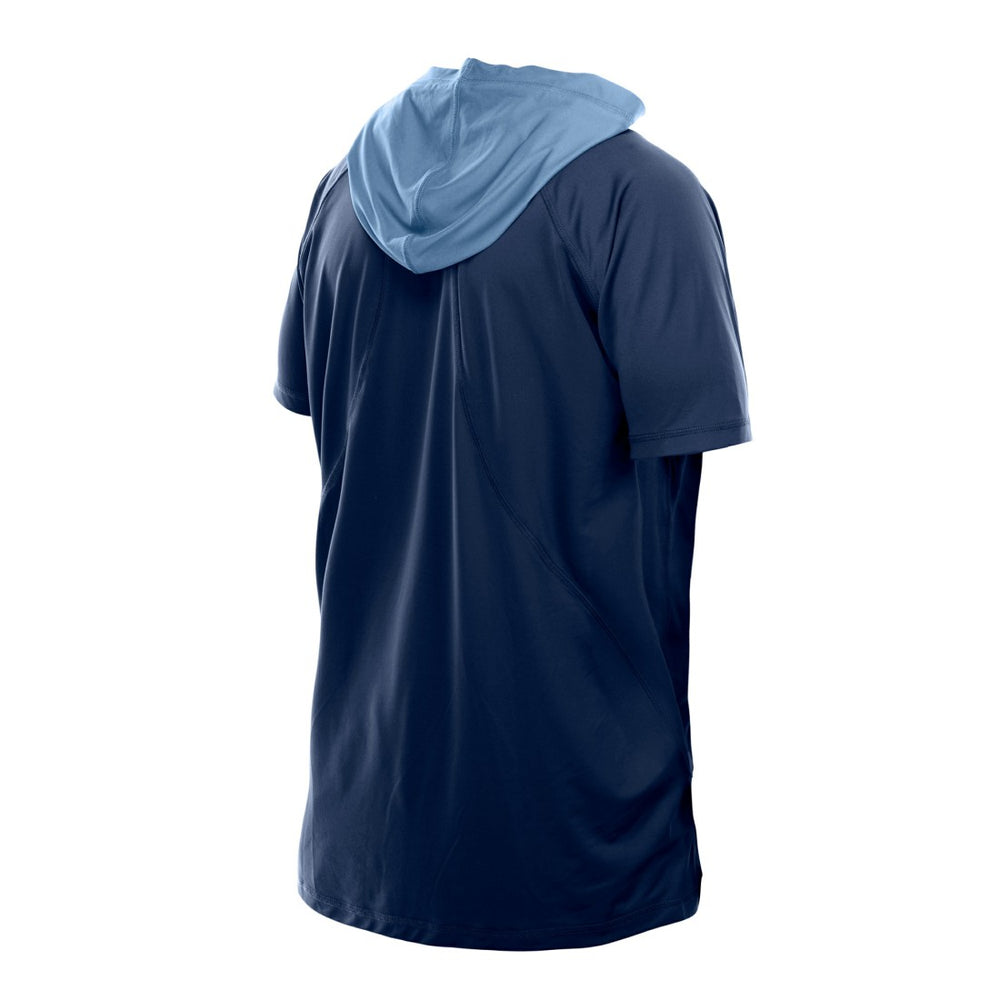 Tennessee Titans New Era Combine Authentic Hooded Raglan Short-Sleeve T-Shirt Navy