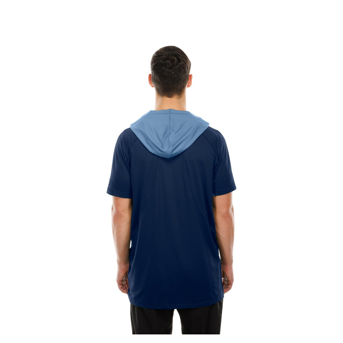 Tennessee Titans New Era Combine Authentic Hooded Raglan Short-Sleeve T-Shirt Navy