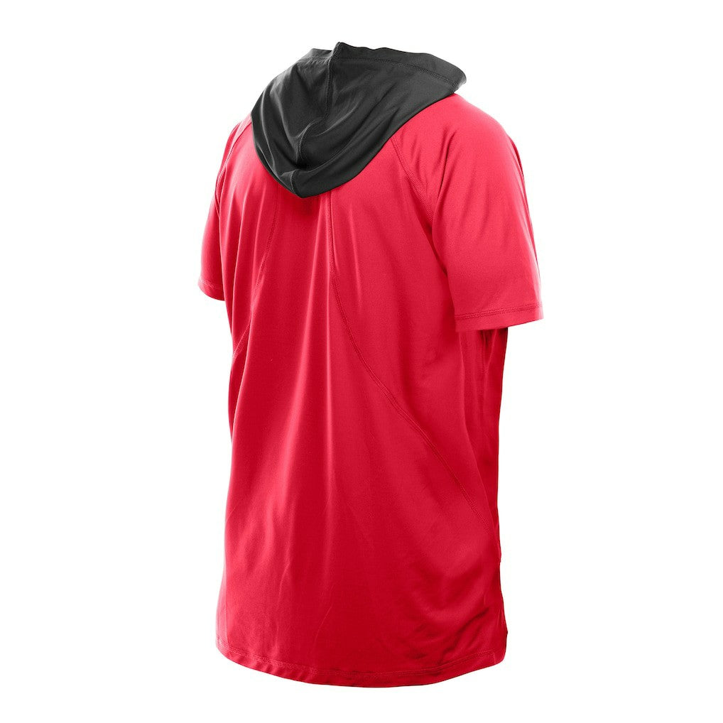 Atlanta Falcons New Era Combine Authentic Hooded Raglan Short-Sleeve T-Shirt Red