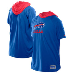 Buffalo Bills New Era Combine Authentic Hooded Raglan Short-Sleeve T-Shirt Royal