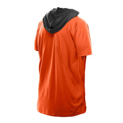 Cincinnati Bengals New Era Combine Authentic Hooded Raglan Short-Sleeve T-Shirt Orange