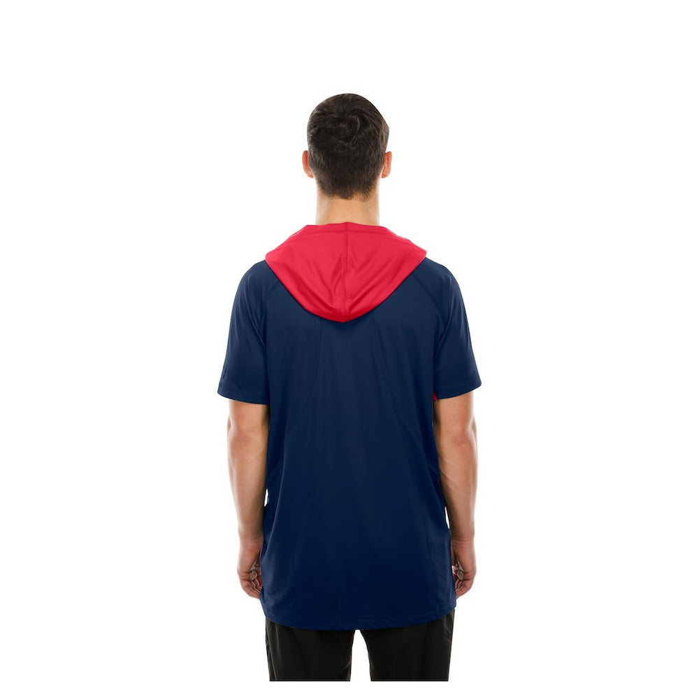 Houston Texans New Era Combine Authentic Hooded Raglan Short-Sleeve T-Shirt Navy