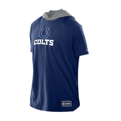 Indianapolis Colts New Era Combine Authentic Hooded Raglan Short-Sleeve T-Shirt Royal
