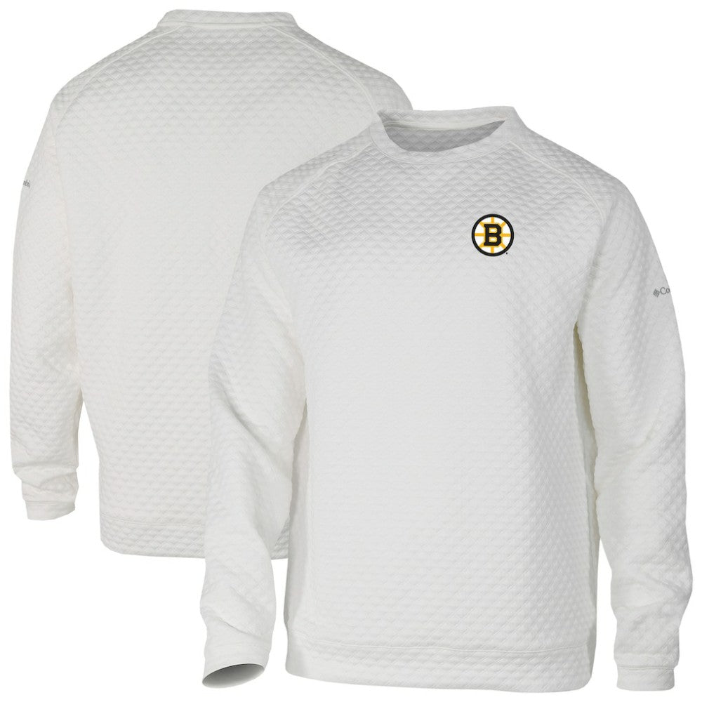 NHL Boston Bruins Columbia The Finder Sweatshirt - White
