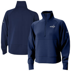 NHL Washington Capitals Columbia Women's Wickhams Hills Raglan Omni-Wick Half-Zip Pullover - Navy