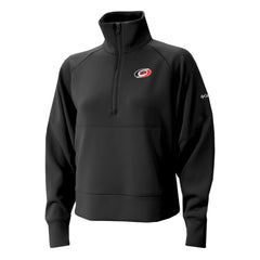 NHL Carolina Hurricanes Columbia Women's Wickhams Hills Raglan Omni-Wick Half-Zip Pullover - Black