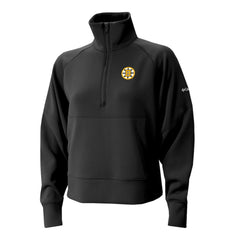 NHL Boston Bruins Columbia Women's Wickhams Hills Raglan Omni-Wick Half-Zip Pullover - Black