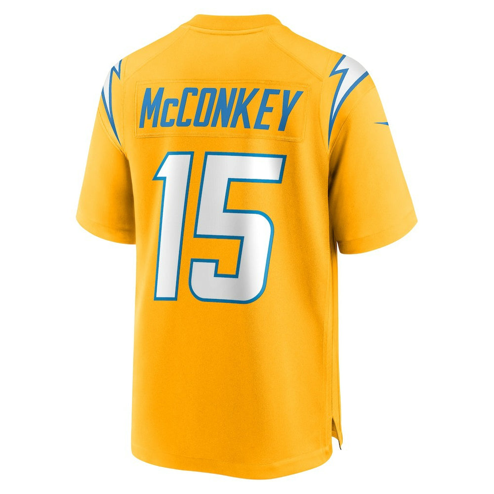 Ladd McConkey Los Angeles Chargers Alternate Charger Power Game Player Jersey Gold