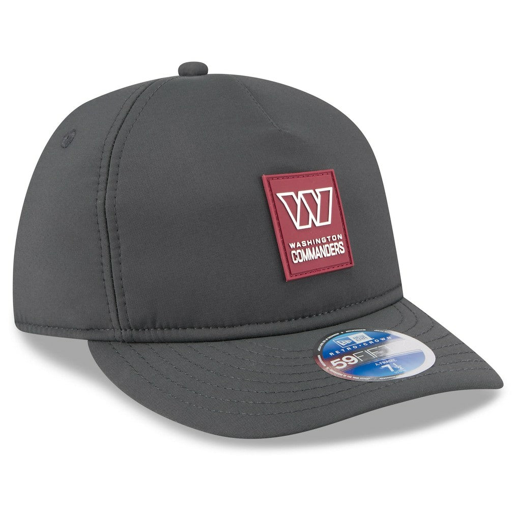 Washington Commanders New Era 2025 Sideline Cold Weather Retro Crown 59FIFTY Fitted Hat Charcoal