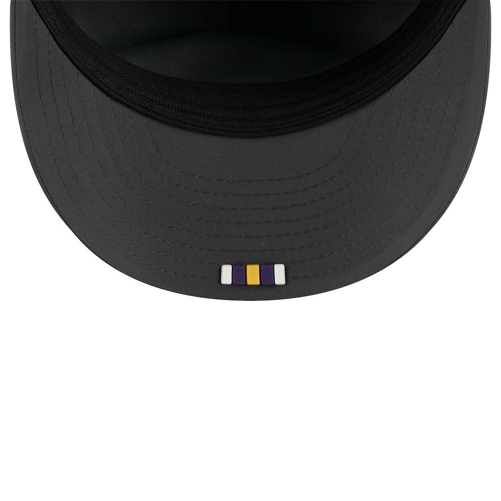 Minnesota Vikings New Era 2025 Sideline Cold Weather Retro Crown 59FIFTY Fitted Hat Charcoal