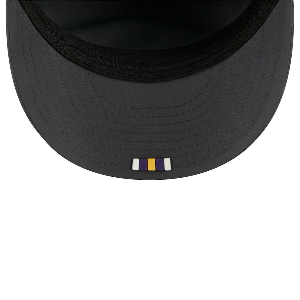 Minnesota Vikings New Era 2025 Sideline Cold Weather Retro Crown 59FIFTY Fitted Hat Charcoal