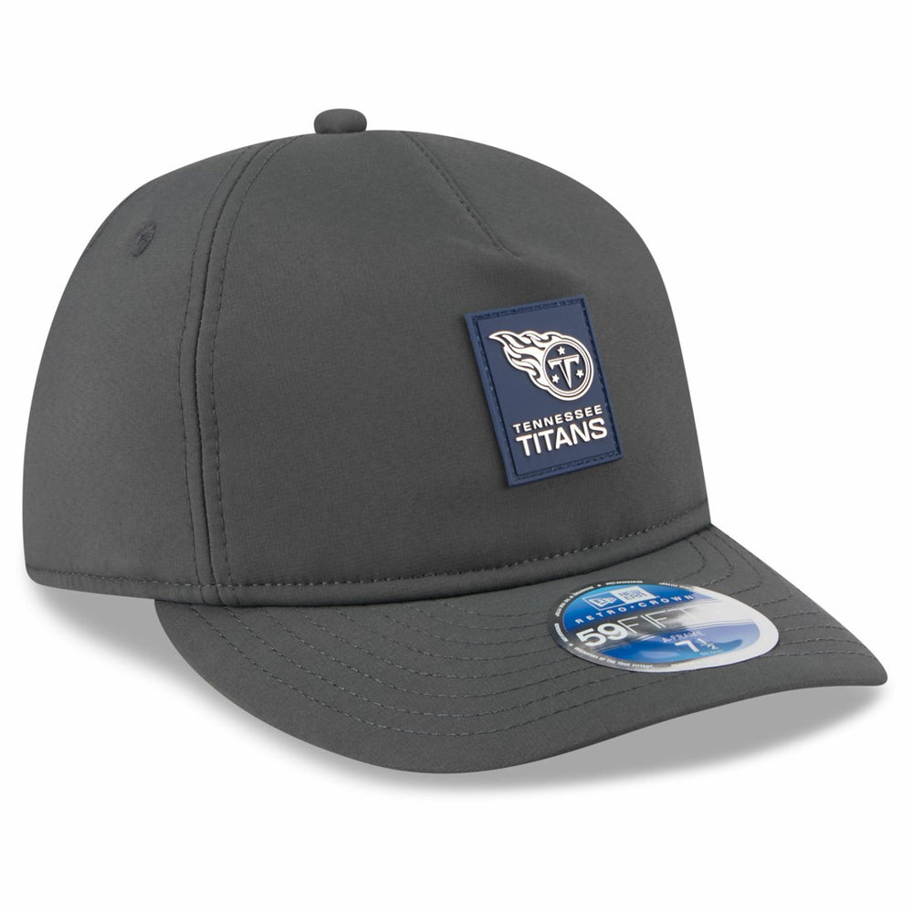 Tennessee Titans New Era 2025 Sideline Cold Weather Retro Crown 59FIFTY Fitted Hat Charcoal