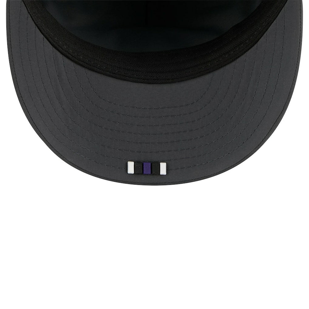 Baltimore Ravens New Era 2025 Sideline Cold Weather Retro Crown 59FIFTY Fitted Hat Charcoal