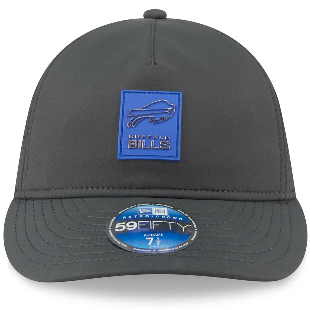 Buffalo Bills New Era 2025 Sideline Cold Weather Retro Crown 59FIFTY Fitted Hat Charcoal
