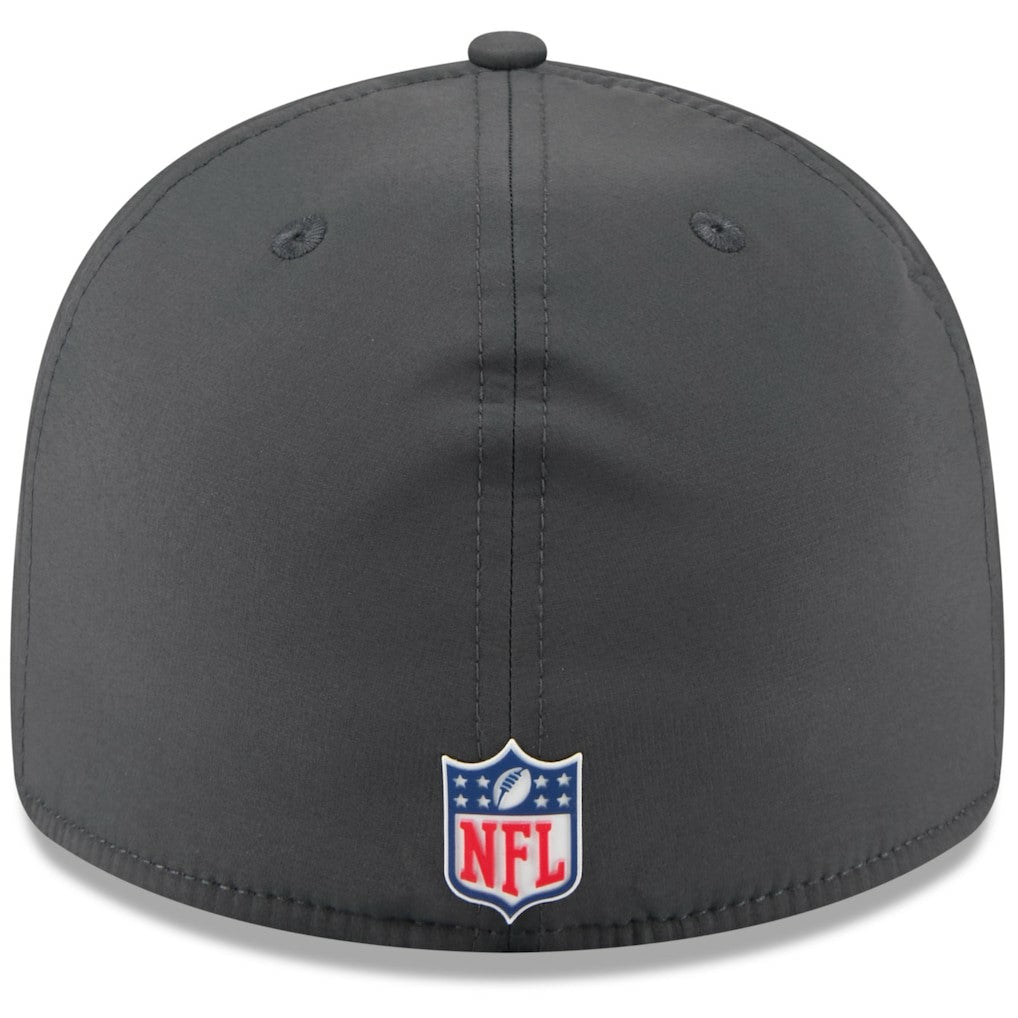 Cleveland Browns New Era 2025 Sideline Cold Weather Retro Crown 59FIFTY Fitted Hat Charcoal