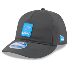 Detroit Lions New Era 2025 Sideline Cold Weather Retro Crown 59FIFTY Fitted Hat Charcoal