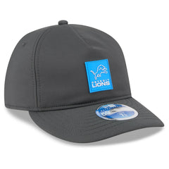 Detroit Lions New Era 2025 Sideline Cold Weather Retro Crown 59FIFTY Fitted Hat Charcoal