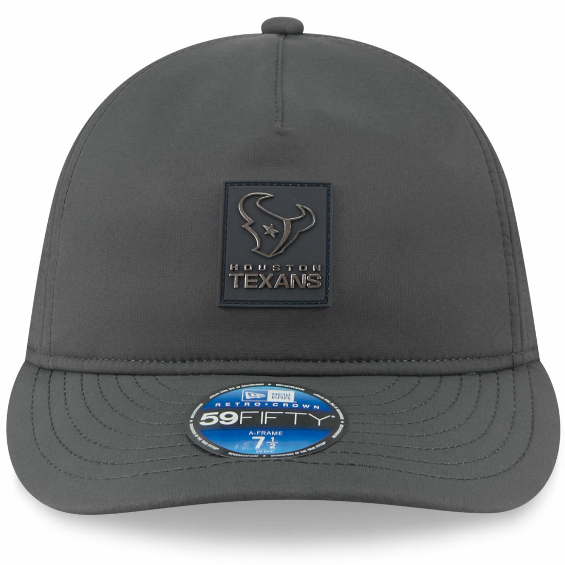 Houston Texans New Era 2025 Sideline Cold Weather Retro Crown 59FIFTY Fitted Hat Charcoal