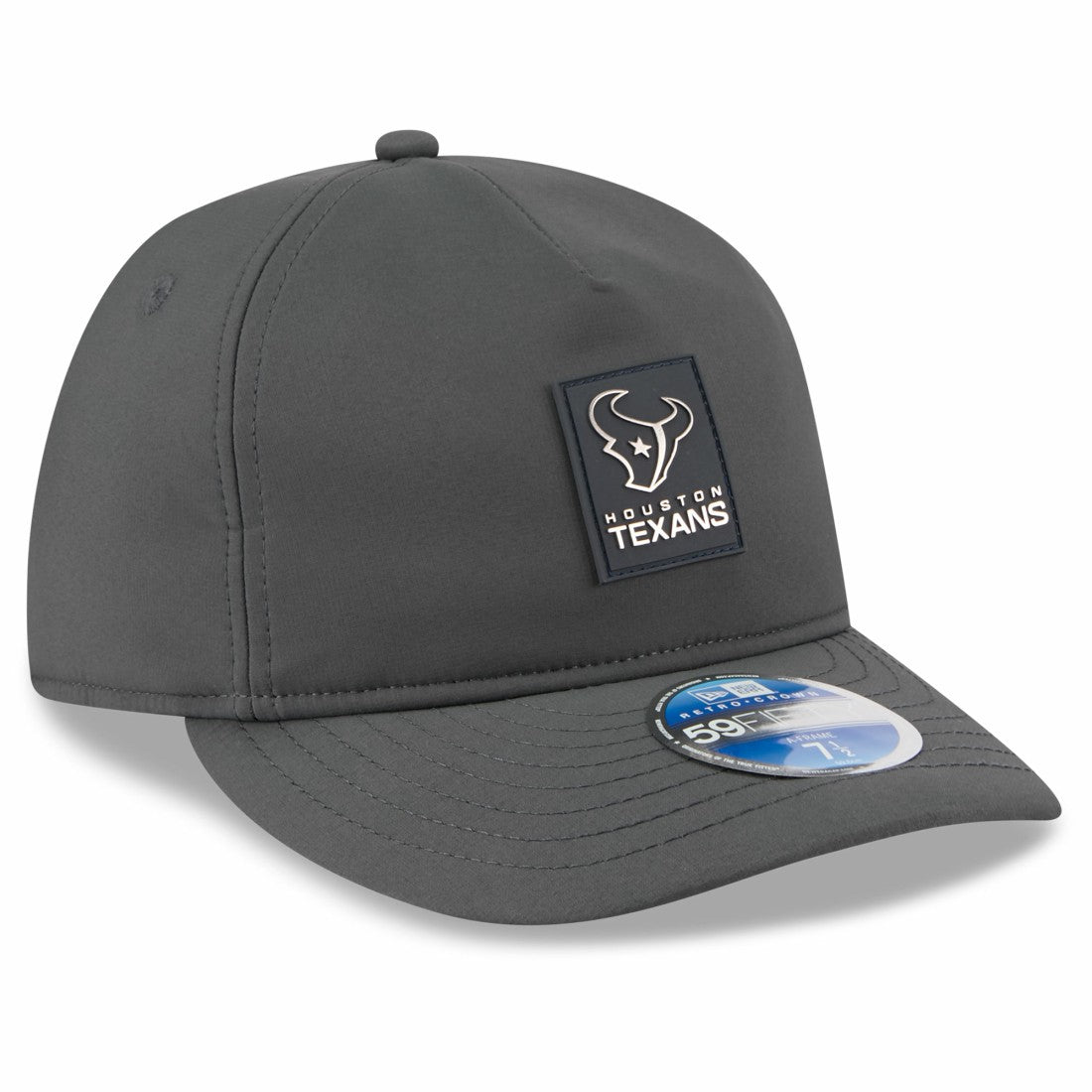 Houston Texans New Era 2025 Sideline Cold Weather Retro Crown 59FIFTY Fitted Hat Charcoal