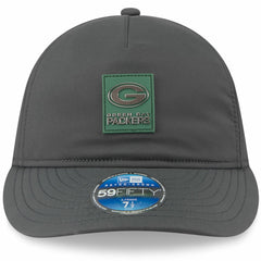 Green Bay Packers New Era 2025 Sideline Cold Weather Retro Crown 59FIFTY Fitted Hat Charcoal