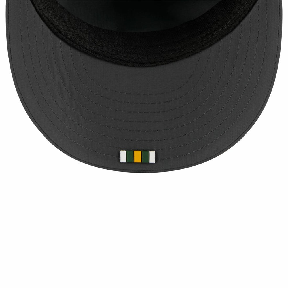 Green Bay Packers New Era 2025 Sideline Cold Weather Retro Crown 59FIFTY Fitted Hat Charcoal