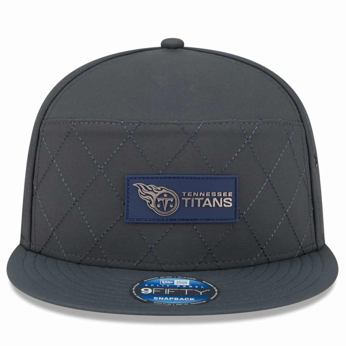 Tennessee Titans New Era 2025 Sideline Cold Weather Split Panel 9FIFTY Snapback Hat Charcoal