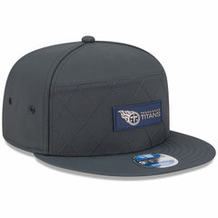 Tennessee Titans New Era 2025 Sideline Cold Weather Split Panel 9FIFTY Snapback Hat Charcoal