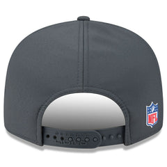 Detroit Lions New Era 2025 Sideline Cold Weather Split Panel 9FIFTY Snapback Hat Charcoal