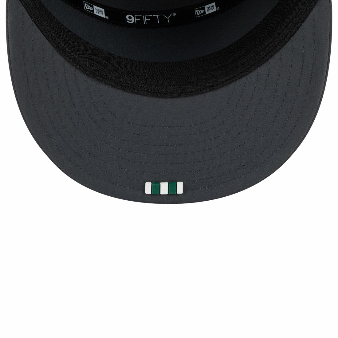 New York Jets New Era 2025 Sideline Cold Weather Split Panel 9FIFTY Snapback Hat Charcoal