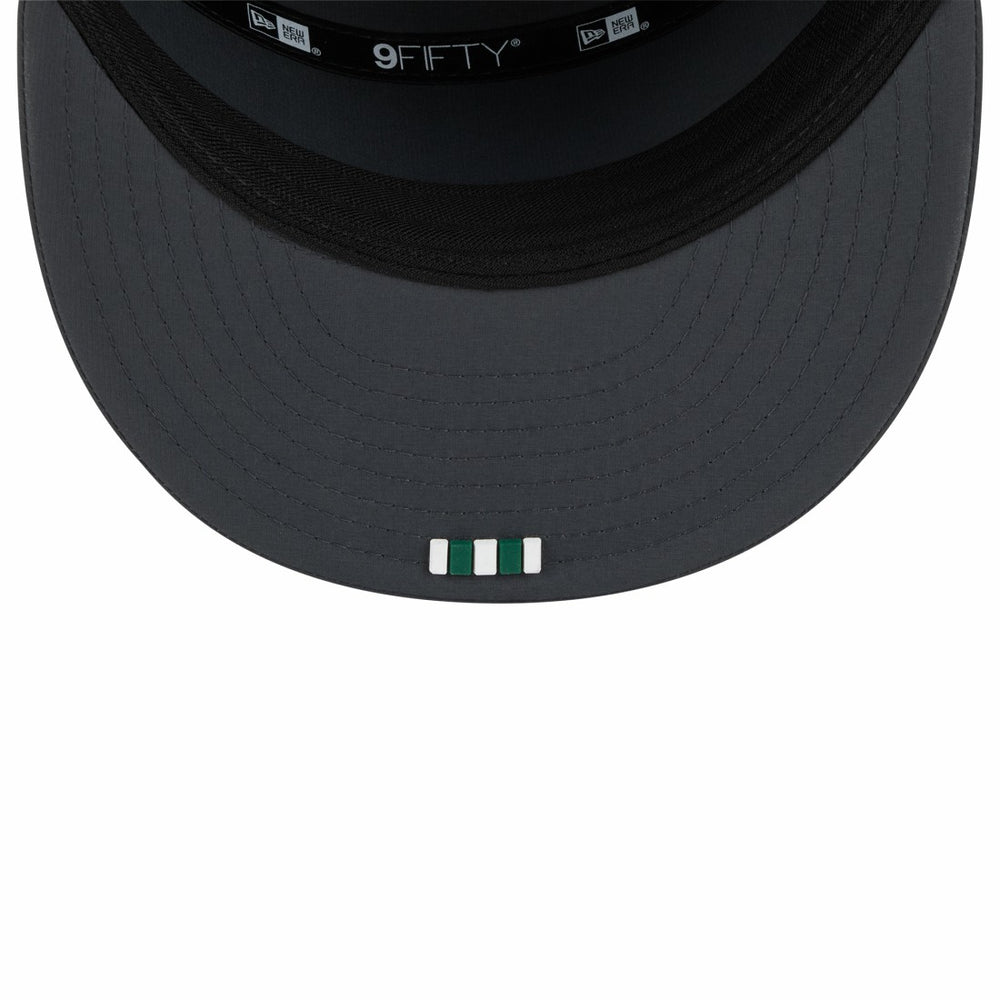 New York Jets New Era 2025 Sideline Cold Weather Split Panel 9FIFTY Snapback Hat Charcoal