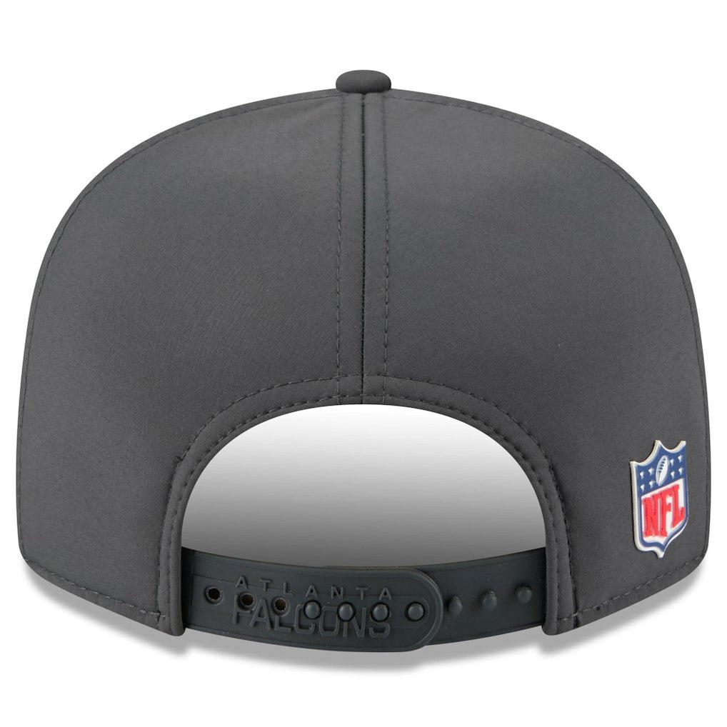 Atlanta Falcons New Era 2025 Sideline Cold Weather Split Panel 9FIFTY Snapback Hat Charcoal