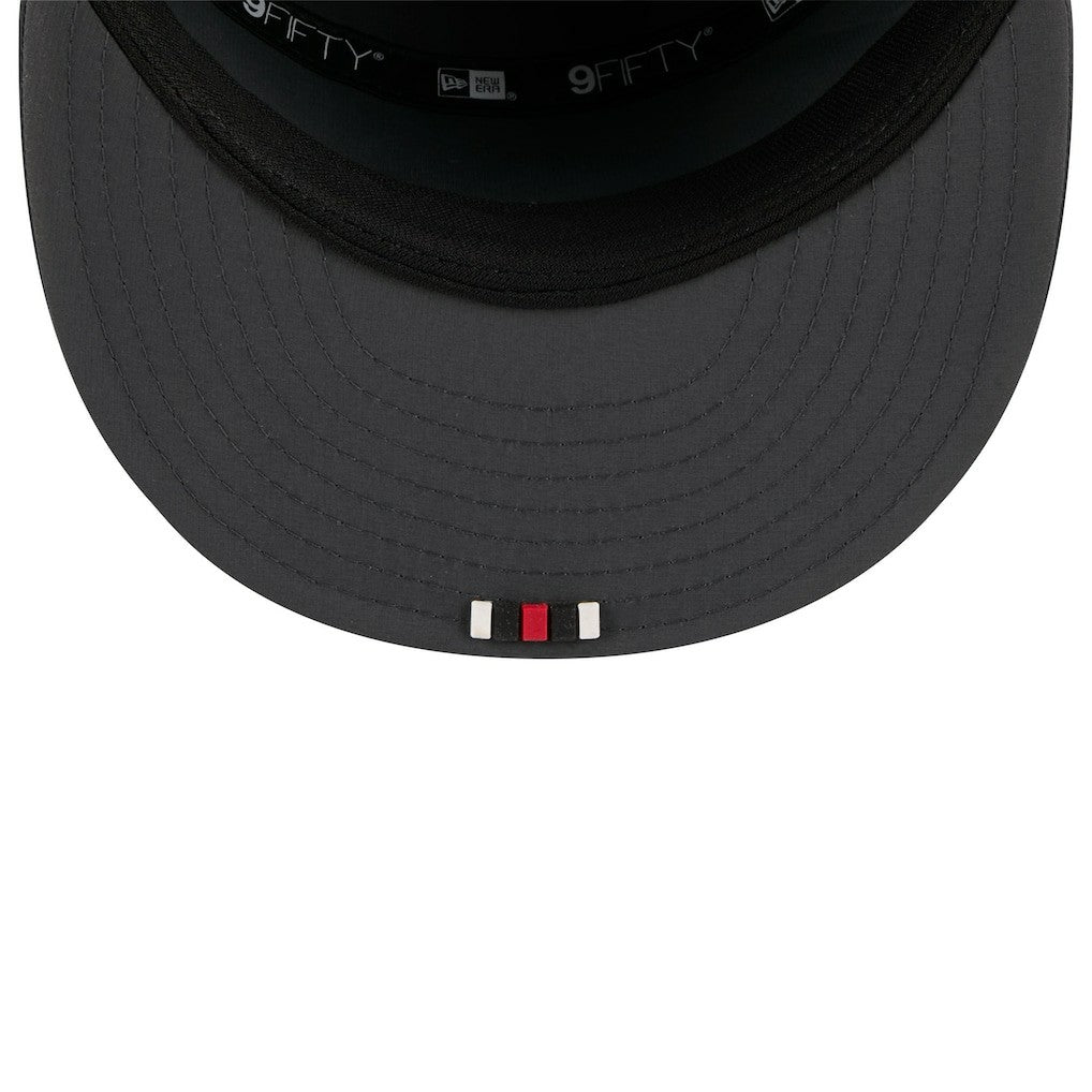 Atlanta Falcons New Era 2025 Sideline Cold Weather Split Panel 9FIFTY Snapback Hat Charcoal