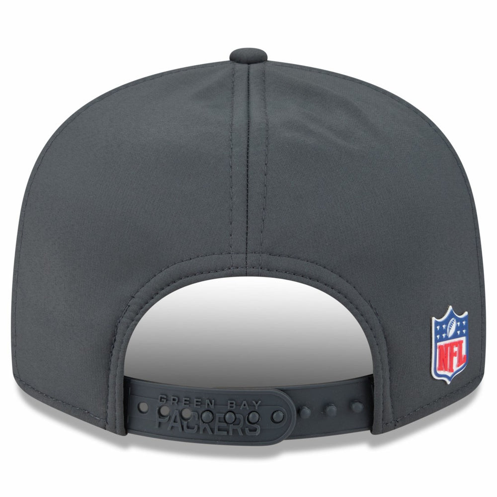 Green Bay Packers New Era 2025 Sideline Cold Weather Split Panel 9FIFTY Snapback Hat Charcoal