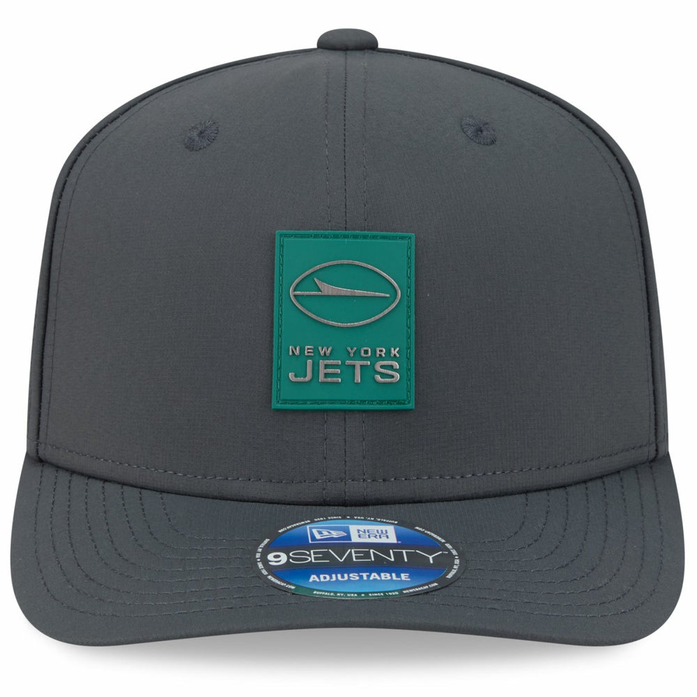 New York Jets New Era 2025 Sideline Cold Weather 9SEVENTY Adjustable Hat Charcoal