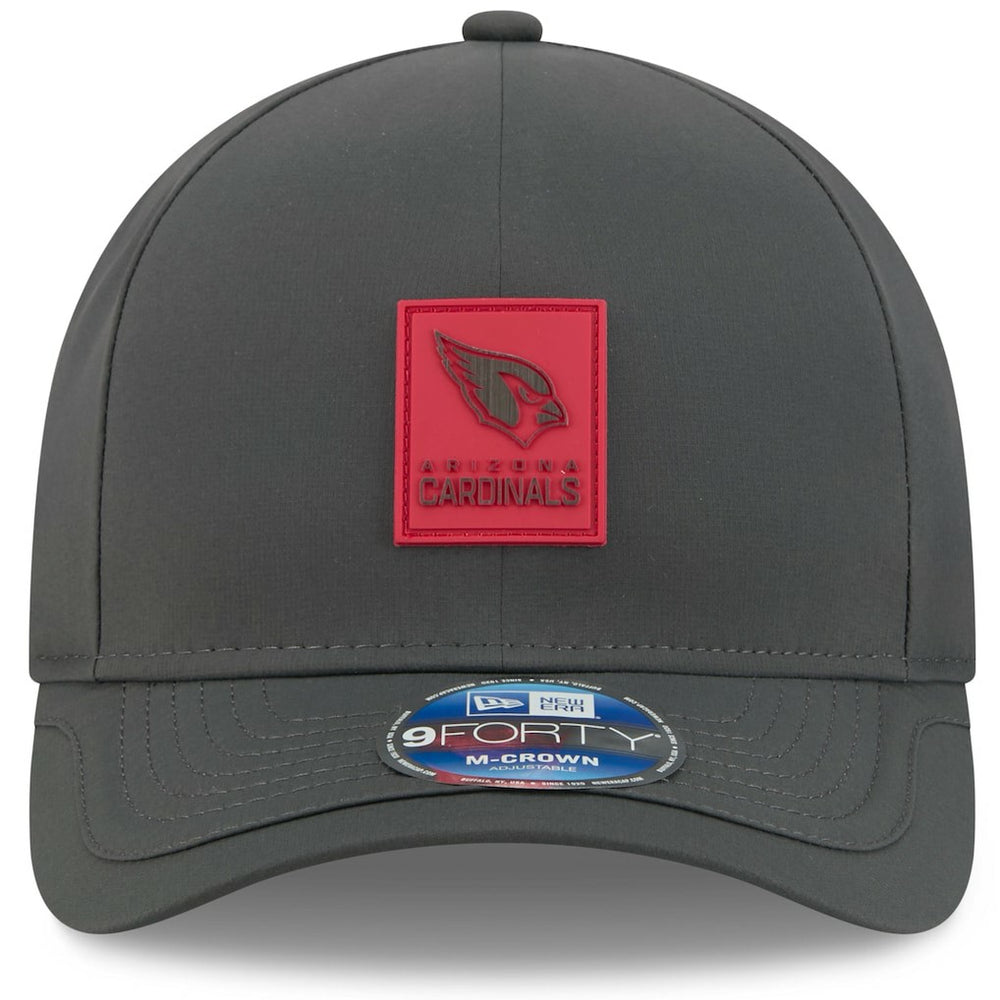 Arizona Cardinals New Era 2025 Sideline Cold Weather 9FORTY M-Crown Adjustable Hat Charcoal