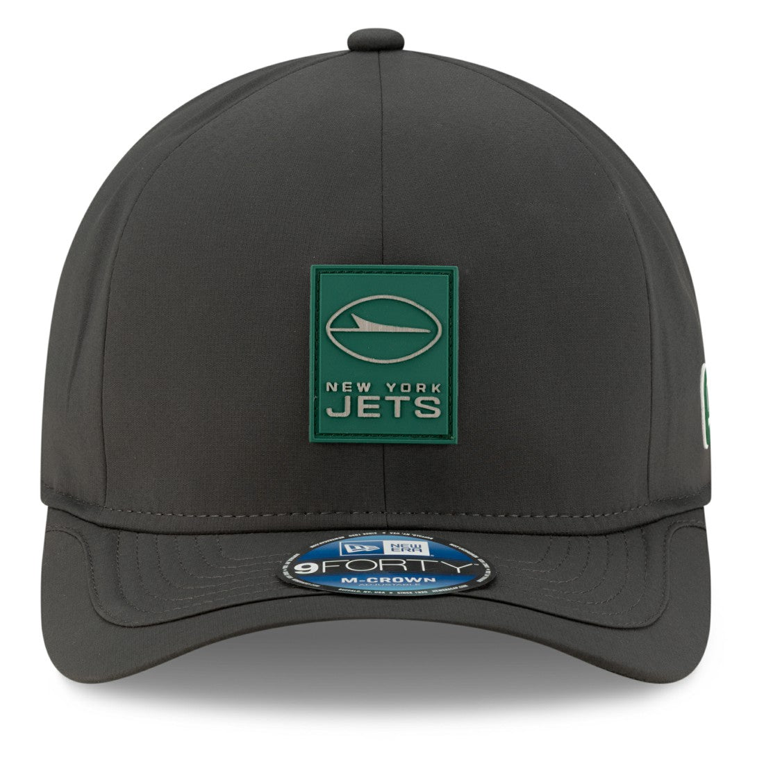 New York Jets New Era 2025 Sideline Cold Weather 9FORTY M-Crown Adjustable Hat Charcoal