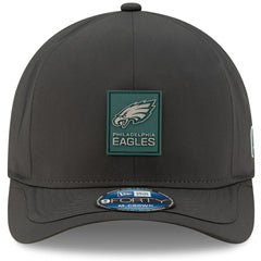 Philadelphia Eagles New Era 2025 Sideline Cold Weather 9FORTY M-Crown Adjustable Hat Charcoal