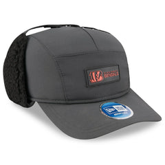 Cincinnati Bengals New Era 2025 Sideline Cold Weather Runner Dog Ear Adjustable Hat Charcoal