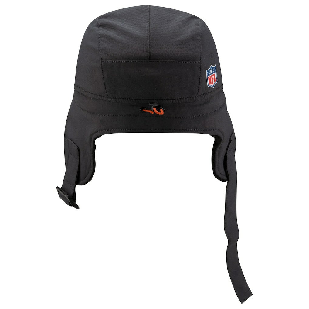 Cleveland Browns New Era 2025 Sideline Cold Weather Runner Dog Ear Adjustable Hat Charcoal