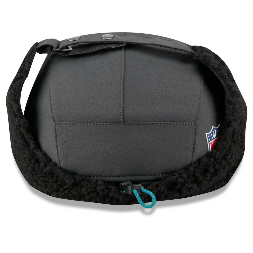 Jacksonville Jaguars New Era 2025 Sideline Cold Weather Runner Dog Ear Adjustable Hat Charcoal
